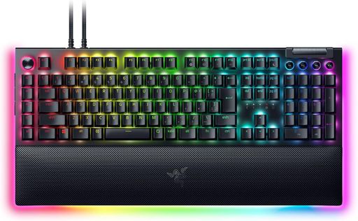 レイザーBlackWidowV4ProJPGreenSwitchコマンドダイヤル&追加のマクロキーやライティングなど様々なカ..