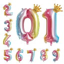 数字 バルーン 誕生日 バルーン 風船 32インチ バースデーバルーン 誕生日 飾り付け 数字バルーン レインボー 風船 数字 0~9 虹色 バースデー 飾り 男の子 女の子 アルミ風船 ハッピーバースデー お祝い 結婚式 ウェディング 記念日 子供