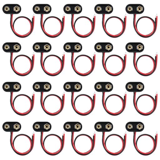 GTIWUNG20個9V電池スナップ9V電池クリップバッテリースナップT型 GTIWUNG20個9V電池スナップ9V電池クリップバッテリースナップT型