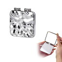 nalaina携帯ミラー化粧ミラー両面折りたたみ手鏡ミニポケットミラーポケットミラー両面鏡贈り物小型軽量