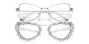 SK7011SILVERFrame/CLEARBLUELIGHTFILTERLensesSize56