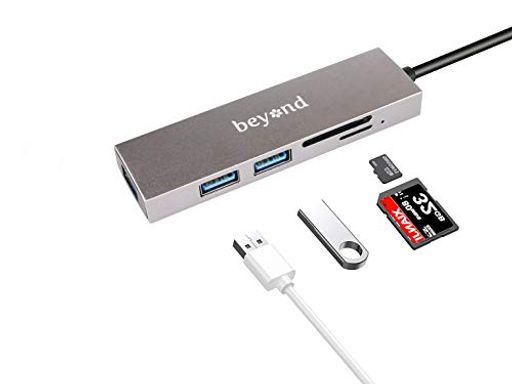 BEYOND USB Cドッキングステーション TYPE C ドッキングステーション 5-IN-1 USB Cアダプター、SD/TFカードリーダー付き、3つのUSB 3.0ポート、MACBOOK PRO