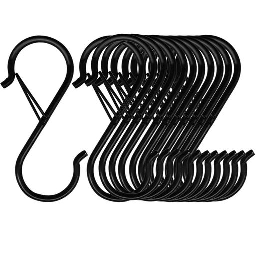 CobbyS字フック10個セット防風防滑耐荷重15kgキッチン収納浴室クローゼット便利落下防止スプリングロッ..