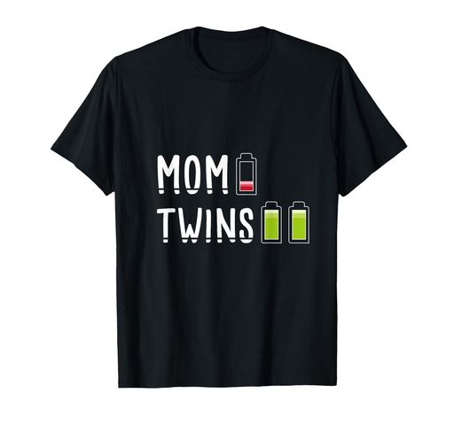 双子の疲れたママITwinMomTシャツ
