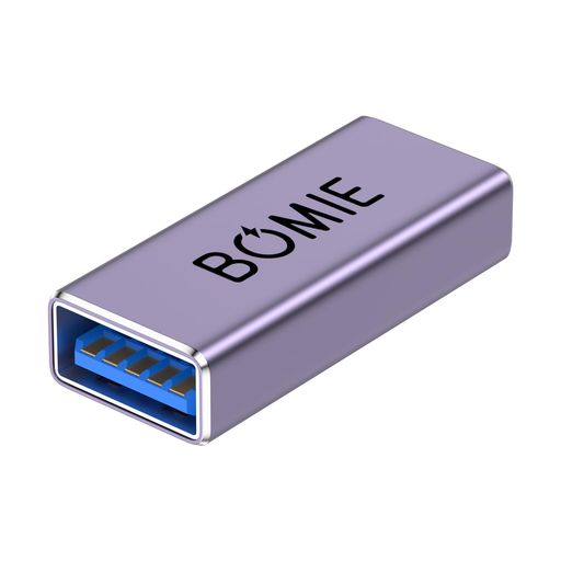 BOMIEUSBメスメス変換USB3.0カプラー中継アダプタ5Gbps高速データ転送&充電アルミ製外装USBA延長アダプタノートパソコン、電話、タブレット、USBメモリなど延長アダプターとしてのみ使用OTG非…
