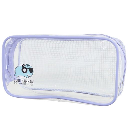 ブルーハムハムクリアボックスペンポーチPURPLE