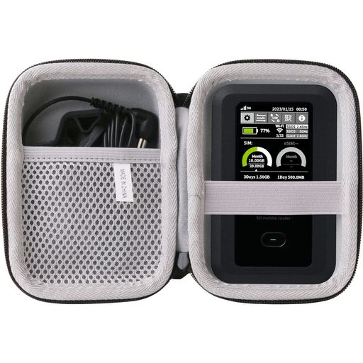 WAIYUJP収納ケース互換の富士ソフト(Fujisoft)Wi-Fiモバイルルーター+FFS050W保護キャリング収納ケース. 材質:耐久性のある高級ハードEVA素材、優れた肌触り、中身の柔らかい保護。 用途:保管保護、汚れ、衝撃、磨耗を...