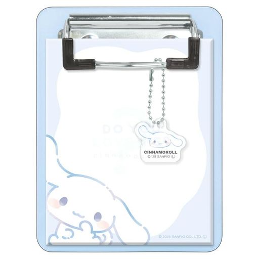 サンリオチャーム付きバインダーメモシナモロール