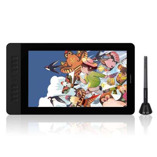 GAOMON液タブPD156115.6インチ傾き検知Windows/mac対応液晶タブレット10個ショートカットキー筆圧8192レベル充電不要ペン無段階スタンド付き液晶ペンタブレット