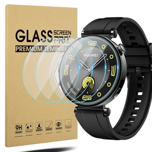 SuomanforHUAWEIWATCHGT441mm保護フィルム(4枚)ファーウェイの腕時計GT441mmスクリーン強化ガラスの保護フィルム擦れ防止、耐沖撃、防指紋のHD高硬度高精細ガラスフィルム(2)