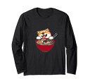 柴犬犬ラーメンフォー麺鉢SHIBAINUDOGRAMENPHONOODLESBOWL長袖Tシャツ