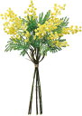 アスカ(Asca)ASCA造花ミモザバンチ(1束6本)イエロー全長:40cmA-33674-010