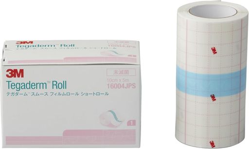 ソルベンタム 防水フィルム ドレッシング 皮膚 被膜 保護 テガダーム スムース フィルム ロール 褥瘡 入浴 医療用 テープ 10cm x 5m 1ロール 16004JPS