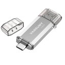 VANSUNY USBメモリ TYPE-C 128GB 高速転送データ USBフラッシュドライブ 2IN1 OTG USB 3.0 + USB Cメモリスティック デュアル タイプC 128ギガ 大容量 (銀)(2)