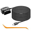 CERRXIANMini-USB-OBD電源コード、OBD-ミニ-USBカーレコーダー電源ケーブル、24時間監視/Accモード、12v/24vから5vOBDプルダウンケーブルボタン付き3.5M(Mini-USBタイプ)