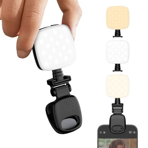 【優れた補光効果】軽量であり、高輝度でもあります。D5は36個の高輝度LEDビーズを搭載しており、均一な発光を実現します。また、演色性が90以上で、優れた補光効果を生み出します。写真がより鮮明、より美しくなります。 【9つの照明モード】自撮...