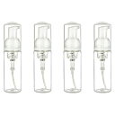 SHOPDP 【4個セット】 透明 泡ポンプボトル 泡 ソープ ポンプ ディスペンサー ボトル 50ML 詰め替え容器 (50ML-A)(3)