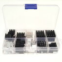 EASYCARGO100PCSヒートシンクアソートメントキット冷却用小型クーラーアルミニウムヒートシンクセットCPUGPUVGARAMVRAMVRMICLEDM...