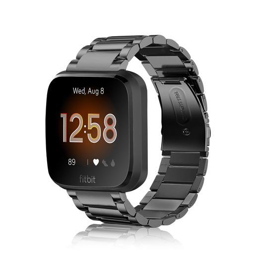 FORFITBITVERSA/VERSA2/VERSALITEEDITIONバンド時計バンドステンレスバンド金属ベルト交換バンド交換用ベルト調整工具付きおしゃれ(1ブラック) FORFITBITVERSA/VERSA2/VERSALITEEDITIONバンド時計バンドステンレスバンド金属ベルト交換バンド交換用ベルト調整工具付きおしゃれ(1ブラック)