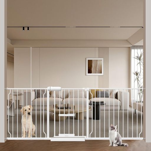 エルフ ベビー(FAIRY BABY)ベビーゲート ペットドア付き 猫ドア付き ペットゲート 犬 猫 ゲート 猫用ゲート 階段上 犬すり抜け防止 突っ張り式 高さ78CM 扉開閉式 穴開け不要 赤ちゃんゲート ビデオ付き 二重ロック 拡張フレーム付き