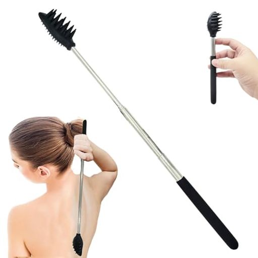 孫の手 伸縮 背中かき棒 伸縮 背中 まごのて まごの手 伸縮 コンパクト 最大65CM 背中 背中かき棒 かゆみ止め 両面タイプ コンパクト 背中 かき 伸縮孫の手 背中にクリームを塗る道具