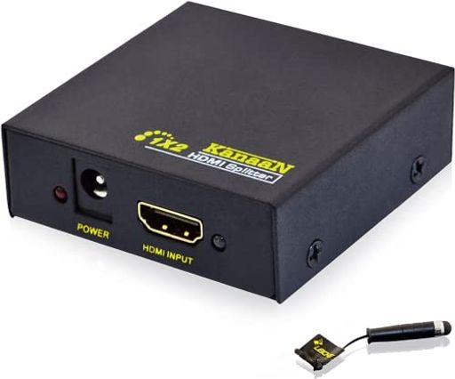 【1入力2出力】一台のhdmi入力機器の信号が2台のhdmi出力機器に分配できます。