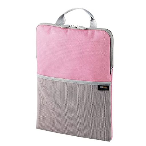 エレコム ~11.6インチ パソコンケース タブレットケース 抗菌 撥水 CORDURA(R) ハンドル付 ネームタグ付 ピンク BM-IBHABV11PN