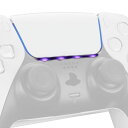 EXTREMERATE PS5コントローラーに対応用カスタムタッチパッドLEDライトバースキンステッカー、ツールセット付き、ツールは40個で8つの色が含まれてい...