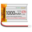 MAKERFIRE3.7Vリチウムイオン電池1000MAH803040充電式リチウムポリマー電池LIPOバッテリーマイクロPH1.25コネクタ統合保護回路付き電子機器用