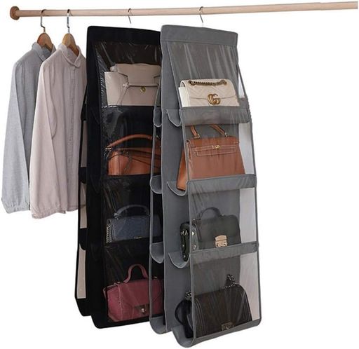 【TOUFEIYUAN】折りたたみ収納ラック壁掛け収納バッグカバン収納吊り下げ8個収納可能クローゼット収納壁掛けポケット両面収納省スペース水洗い可能小物入れ収納...