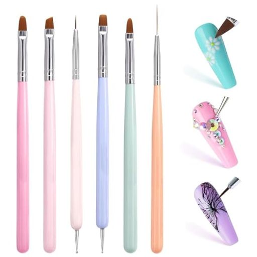 ネイル筆ネイルブラシセット【6個入り】ジェルネイルブラシセットネイルアートラインブラシスマッジペンシルプルラインスカルプティングペン(A) ネイル筆ネイルブラシセット【6個入り】ジェルネイルブラシセットネイルアートラインブラシスマッジペンシルプルラインスカルプティングペン(A)