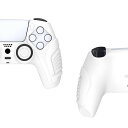 PLAYVITAL PS5コントローラーに対応用保護ケースカバー、PS5無線コントローラーに対応用滑り止めラバー保護ケース、PS5コントローラーに対応用ソフトシリコンスキン、サムグリップキャップが付き【レイジングウォリアーエディション】―白(2)