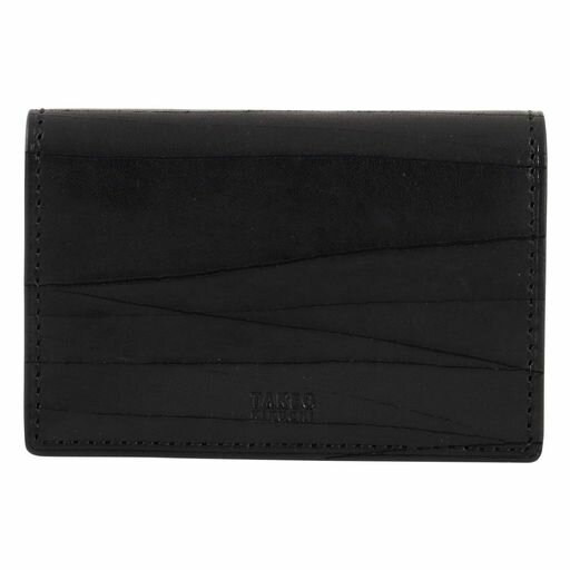 Name Card Cases - [タケオキクチ]名刺入れハーベイ本革レザー747612メンズカードケース牛革【01】ブラック