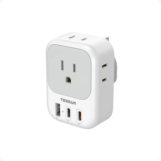 【bfタイプ 変換プラグ usb c付き】この変換プラグは2種類のUSBポートを搭載しており、様々な機器に対応でき、海外出張などに大変便利です。USB-C 2ポートとAポート1つの構成で、充電速度が速くなります。usb-cは最大20Wの出力をします。usb-aポートは12Wまでの出力します。 【海外変換プラグ bf 対応国】 海外旅行便利グッズです。bfコンセントを変換してAタイプになります。イギリス(イングランド/スコットランド/ウェールズ/北アイルランド)、香港、シンガポール、マレーシア、 アイルランド、ドバイ、バングラデシュ、ブルネイ、カンボジア、ケニア、モルディブ、マルタ、ミャンマー、パキスタン、カタール、、セントルシアなどに役立ちます。 【1台7役 変換プラグ】AC差込口は4方向に分布し、お互いに干渉しません。7台のデバイスを同時に充電でき、旅行中に大量の電子製品を持っていても宿泊時にコンセント不足の心配がなく、家族や友人と共有することもできます。1台ですべてのニーズを満たすことができます。