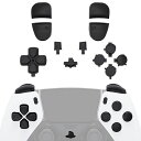 EXTREMERATEのPS5 EDGEコントローラーに対応用ピュアカラー交換フルボタンセット Dパッド、シェアオプション、ホーム、フェイスボタンとR1、L1、...