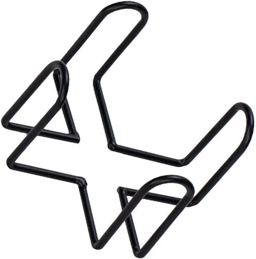 ブラックアイアンコースターホルダーメタルストレージラックコースターシェルフ1点、円形と正方形のコ..