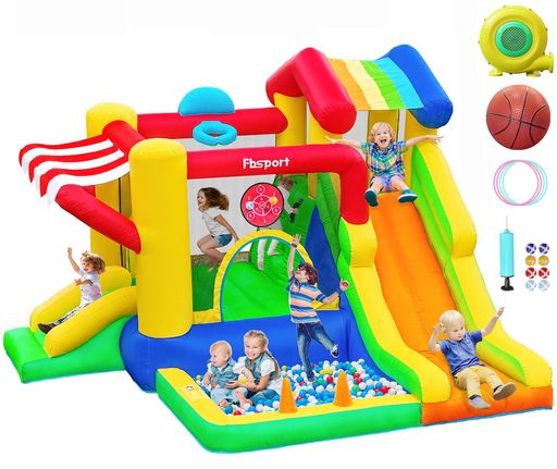 FBSPORTエアトランポリンエアートランポリンエアー遊具大型遊具室内折りたたみ部屋遊び室内遊具バウン..