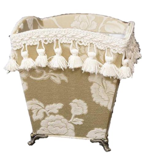 JenniferTaylorジェニファーテイラー【脚付ダストボックス】カルトナージュゴミ箱タッセル収納小物入れ..