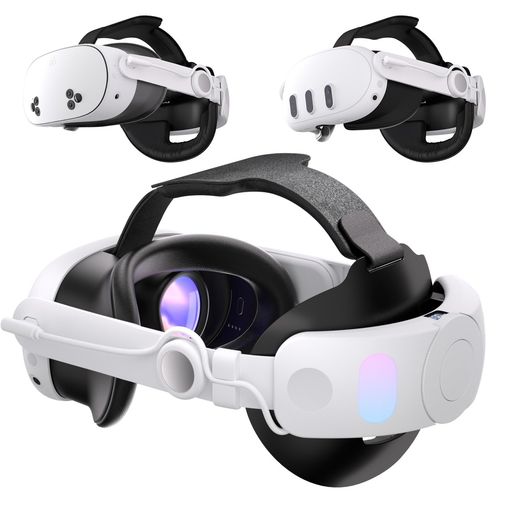 [IESOOY] QUEST 3/QUEST 3S交換用ストラップ 充電機能付き 多角度を自由に調節ヘッドストラップ 交換用ヘッドストラップ VRヘッドバンド VRアクセサリーMETA QUEST 3/QUEST 3S交換用部品 アクセサリー