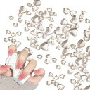 ネイルパーツハート320個セット4mm6mm8mm3D立体ハート型クリアネイルパーツラインストーン可愛いぷっくりハートネイルストーンキラキラジュエリーパーツネイルアートデコパーツハンドメ…(4)