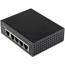 StarTech.comイーサネットスイッチ/産業用/アンマネージド/30WPoE+給電/5ポートRJ45/ギガビット対応/DINレール・壁面取付け可能IESC1G50UP