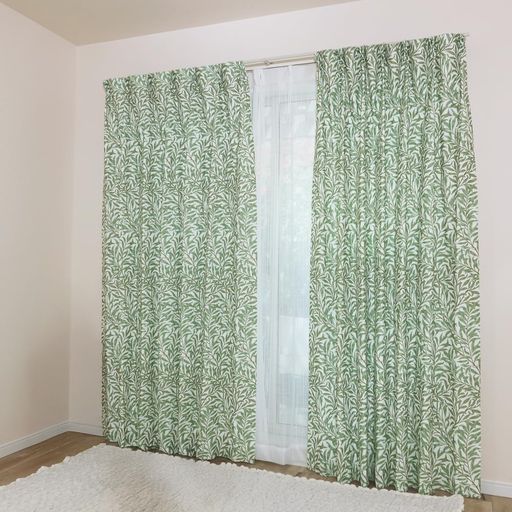 [カエイレース]防炎カーテン4枚セ...