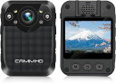 CAMMHDボディカメラ32G1296Pワンキー録画録音写真6~8時間連続使用赤外線暗視動き検出個人安全保護犯罪予防警察カメラ警備員&法執行機関向け(D1)