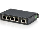 STARTECH.COM 5ポート産業用スイッチングハブ DINレールに取付け可能 IES5102