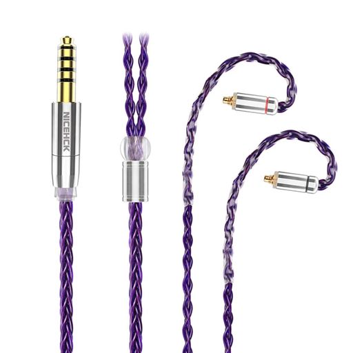 NICEHCKPURPLESE8ĥۥ󥱡֥ŲPCUHDƼMMCX4.4MM°ͥꥱ֥륢åץ졼ɥ֥HIFI5...