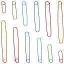 編み針のホールダーの安全ピンのかぎ針編みのホックのかぎ針編み用具のキルトピン 編み物用具のアルミ合金の技術用具 6 つのサイズのセーター任意色
