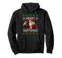 ダーツを弾くアグリークリスマスサンタ「MerryDartsmas」ファニーパーカー