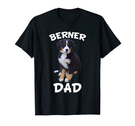 メンズバーニーズマウンテンドッグかわいい子犬動物愛好家お父さんギフトTシャツ