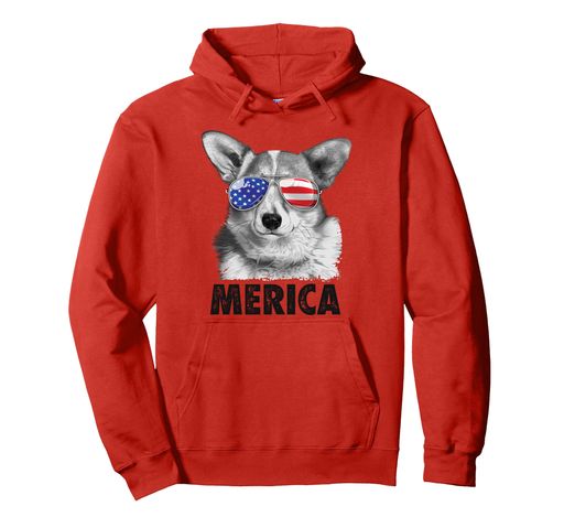 Corgi7月4日メリカメンズレディースアメリカ国旗サングラスパーカー