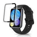 SEGINNケースHUAWEIWATCHFIT2対応保護カバーPC素材全面保護耐衝撃強化ガラス高透過率キズ防止指紋防止軽量装着簡単HUAWEIWATCHFIT2用保護ケース(透明)(2)